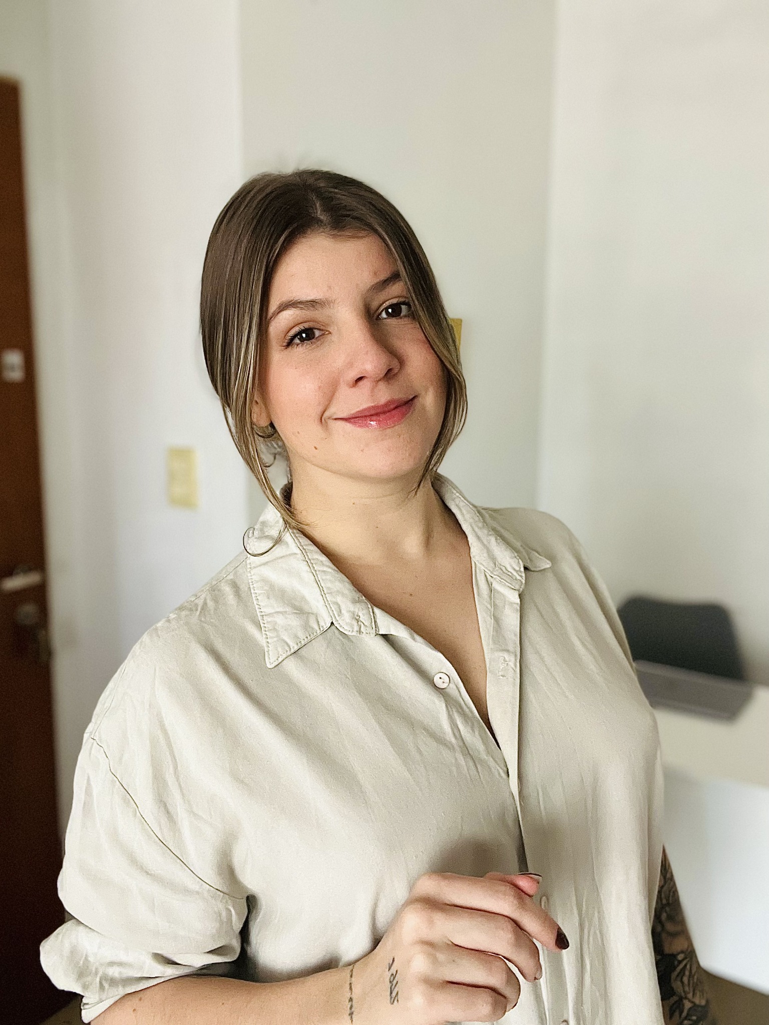 Ángeles Lages en su consultorio